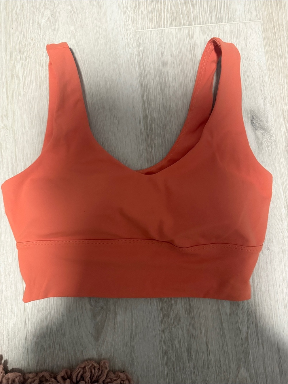 ZYIA Coral-Orange Scoop Sports Bra